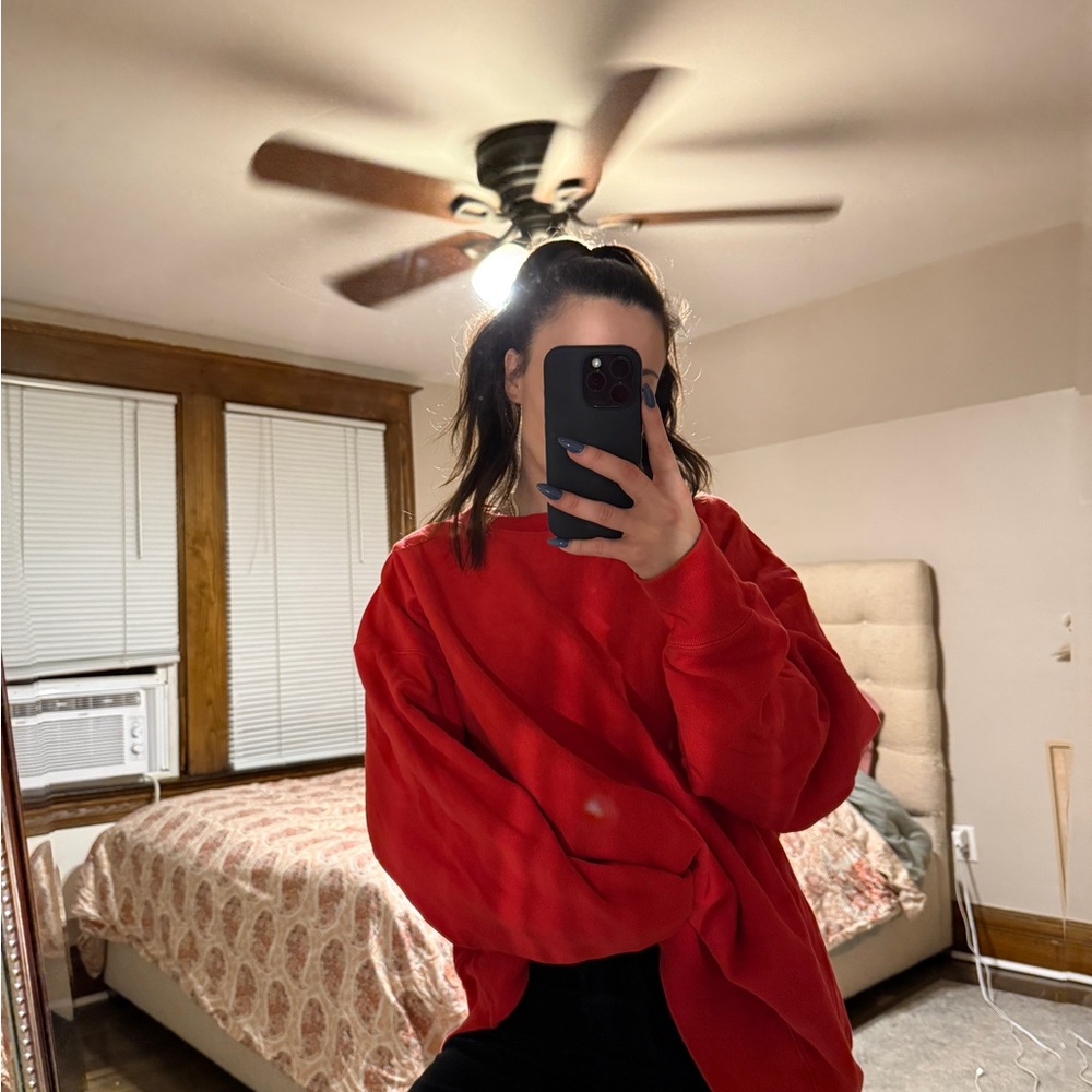 Champion Red Crew Neck Sweater
